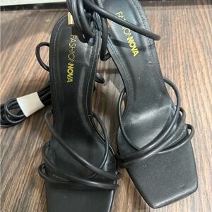 Fashion Nova Elegant Black Heels